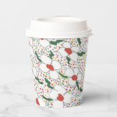 Klassischer Muster Papier-Cup Pappbecher (Rückseite)