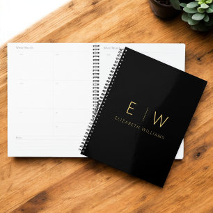 Klassischer Name der Minimalistischen Schwarz-Gold Planer
