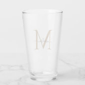 Klassischer Name der Schwarzen Gold Monogram, Eleg Glas (Rückseite)