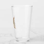 Klassischer Name der Schwarzen Gold Monogram, Eleg Glas (Links)
