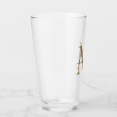 Klassischer Name der Schwarzen Gold Monogram, Eleg Glas (Rechts)