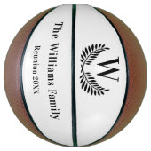 Klassischer Name der Wiedersehen monogramm-Familie Basketball (Vertikal)