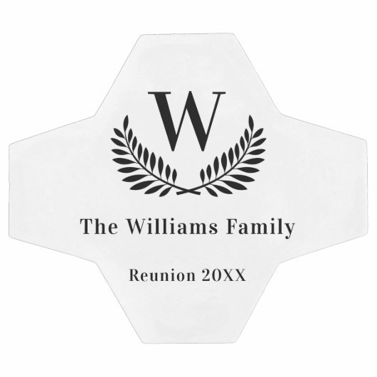 Klassischer Name der Wiedersehen monogramm-Familie Fußball (Flach)