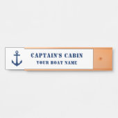 Klassischer Name des Anchor Kapitän und des Bootes Türschild (Vorderseite )