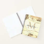 Klassischer Name des Monogram-Geodes-Monogrammes Notizblock (Innenseite)