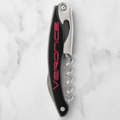 KLASSISCHER NAME DES SCHWARZ-w/YOUR im KLAREN ROT Kellnermesser (Rückseite)