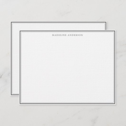 Klassischer Name für Silberdick und dünne Grenze Mitteilungskarte (Vorne/Hinten)