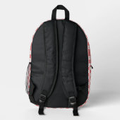 Klassischer Name Mit Monogramm Personalisierter Ba Bedruckter Rucksack (Rückseite)