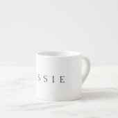 Klassischer Name (oder Wort) Espressotasse (Vorderseite Rechts)