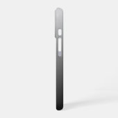 Klassischer Name oder Wort | Farbverlauf Grau iPhone 16 Hülle (Linke Seite)