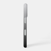 Klassischer Name oder Wort | Farbverlauf Grau iPhone 16 Hülle (Rechte Seite)