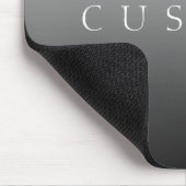Klassischer Name oder Wort | Farbverlauf Grau Mousepad (Ecke)