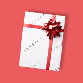 Klassischer Name (oder Wort) Geschenkpapier