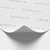 Klassischer Name (oder Wort) Geschenkpapier (Ecke)