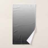 Klassischer Name oder Wort | Gradient Gray Badhandtuch Set (Handtuch)