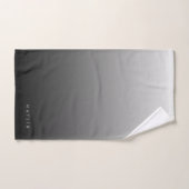 Klassischer Name oder Wort | Gradient Gray Badhandtuch Set (Handtuch)