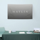 Klassischer Name oder Wort | Gradient Gray Banner (Messeveranstaltung)