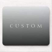 Klassischer Name oder Wort | Gradient Gray Mousepad (Vorne)