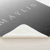 Klassischer Name oder Wort | Gradient Gray Sherpadecke (3/4)