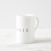 Klassischer Name (oder Wort) Porzellantasse (Vorderseite Rechts)