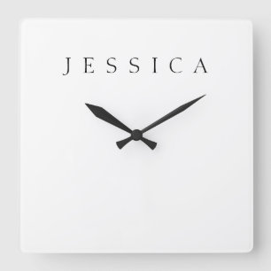 Klassischer Name (oder Wort) Quadratische Wanduhr