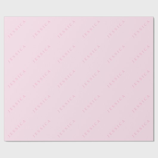 Klassischer Name (oder Wort) Rosa Geschenkpapier (Flach)