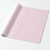 Klassischer Name (oder Wort) Rosa Geschenkpapier (Ungerollt)
