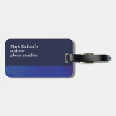 Klassischer Name und Initialen der Reisenden Gepäckanhänger (Rückseite horizontal)