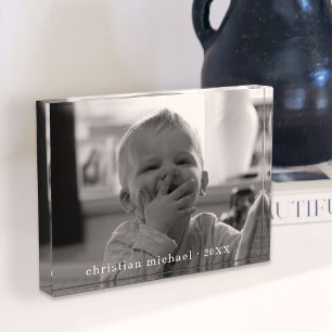 Klassischer Namensfoto-Block Fotoblock