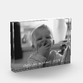 Klassischer Namensfoto-Block Fotoblock (Links)