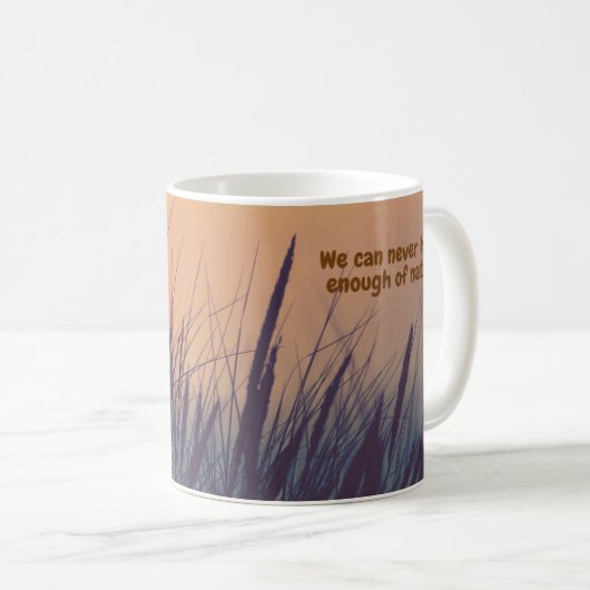 Klassischer Natur-Becher Kaffeetasse (VorderseiteRechts)
