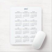 Klassischer Navy 2027 Kalender | Jede Hintergrundf Mousepad (Mit Mouse)