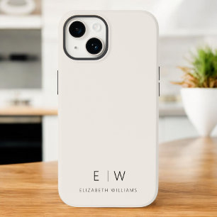 Klassischer neutraler, moderner Minimalistischer M Case-Mate iPhone 14 Hülle