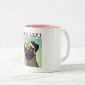 Klassischer Niedlicher je erstaunlicher Spaß Dog M Zweifarbige Tasse (VorderseiteRechts)