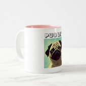 Klassischer Niedlicher je erstaunlicher Spaß Dog M Zweifarbige Tasse (Vorderseite Links)