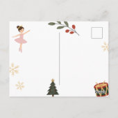 Klassischer Nussknacker Weihnachten Postkarte (Rückseite)