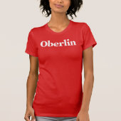 Klassischer Oberlin Women's Red T - Shirt (Tailore (Vorderseite)