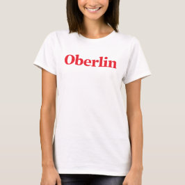 Klassischer Oberlin Women's T - Shirt (weiß)