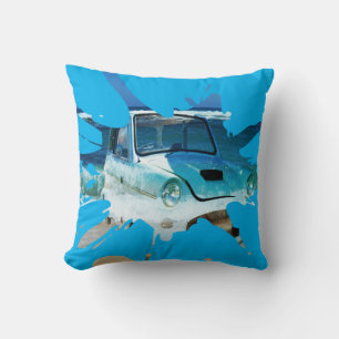 Klassischer Oldtimer Beachy Pop Art, Kissen