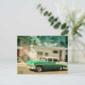 Klassischer Oldtimer in Havanna, Kuba Postkarte (Stehend Vorderseite)