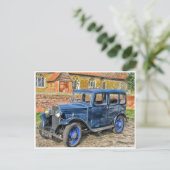 Klassischer Oldtimer Oldtimer Antiquität hdr Auto Postkarte (Stehend Vorderseite)