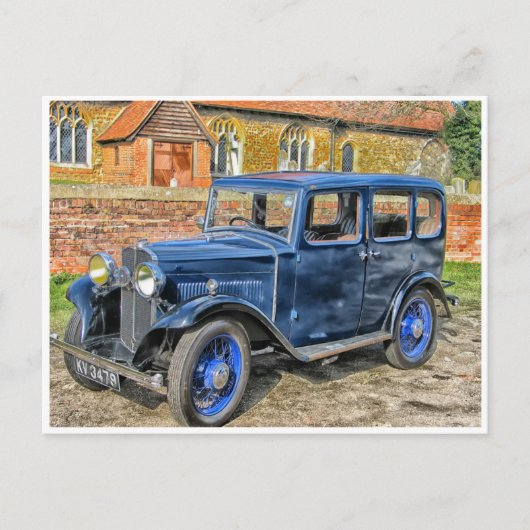 Klassischer Oldtimer Oldtimer Antiquität hdr Auto Postkarte (Vorderseite)