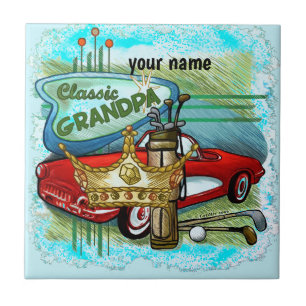 Klassischer Opa Fliese