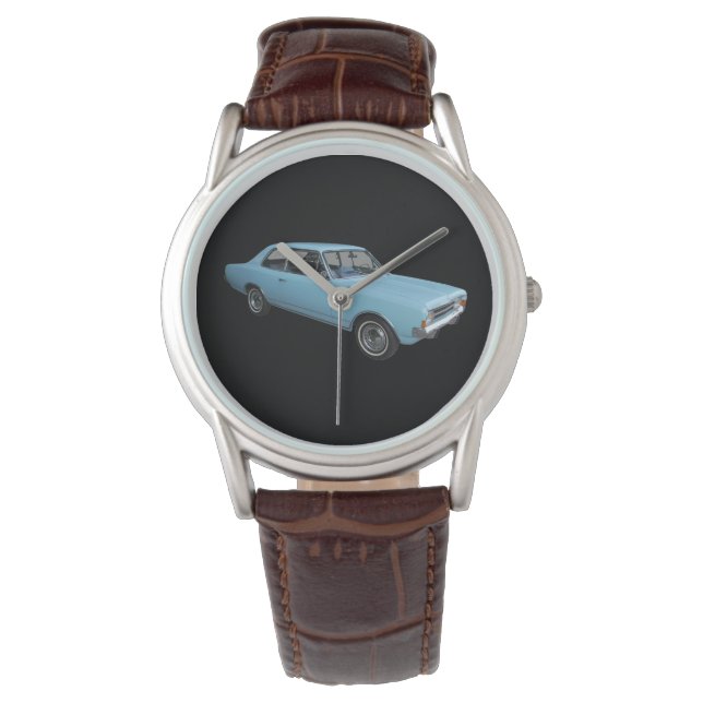 Klassischer Opel Rekord Armbanduhr (Vorderseite)