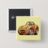 Klassischer orangefarbener Toon Car Button (Vorne & Hinten)