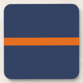 Klassischer Orangenstreifen Getränkeuntersetzer (Vorderseite)