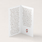 Klassischer orientalischer Koi-Karpfenfisch Tattoo Visitenkarten (Innenseite)