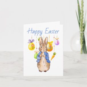 Klassischer Osterhase Ostereier Frohe Ostern Feiertagskarte