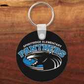 Klassischer Panther Round Schlüsselanhänger (Vorderseite)