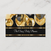 Klassischer Party-Planer und Organisator Visitenkarte (Vorderseite)